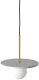 Lampa wisząca Mdeco Modernistyczna lampa wisząca Bilo PL0136-WH Yaskr marmur kula biała mosiądz 3