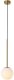 Lampa wisząca Lamkur Wisząca lampa szklana kula Bolti PL0112-GD Yaskr ball biała złota 3