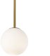 Lampa wisząca Lamkur Wisząca lampa szklana kula Bolti PL0112-GD Yaskr ball biała złota 4