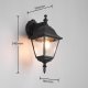 Kinkiet Trio Metalowa lampa ścienna Livenza 205767132 IP44 latarnia czarny 8