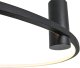 Lampa sufitowa Mdeco Sufitowa lampa Ringa CL0112-L-BK LED 45W 3000-4000K pierścień IP44 czarny 2