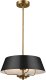 Lampa wisząca Kichler Zwisająca lampa Luella KL-LUELLA-3P-BKB 3-źródła światła mosiężna czarna 1