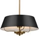 Lampa wisząca Kichler Zwisająca lampa Luella KL-LUELLA-3P-BKB 3-źródła światła mosiężna czarna 2