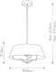 Lampa wisząca Kichler Zwisająca lampa Luella KL-LUELLA-3P-BKB 3-źródła światła mosiężna czarna 7