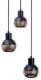 Lampa wisząca Lumes Metalowa lampa zwieszana CASCO 7092622 Nave potrójna nad stół czarny 2