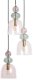 Lampa wisząca Abruzzo Sypialniana lampa wisząca Koloreno ABR-3KOLOK-F Abruzzo fioletowy zielony 1