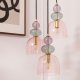 Lampa wisząca Abruzzo Sypialniana lampa wisząca Koloreno ABR-3KOLOK-F Abruzzo fioletowy zielony 3
