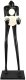Lampa podłogowa Step into Design Podłogowa lampa WOMAN DN433-F black Step dekoracyjna bańki czarny 4