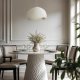 Lampa wisząca Mdeco Wisząca lampa kopuła 1366 do sypialni nowoczesna biały 6