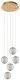 Lampa wisząca Lucide Lampa wisząca kule CINTRA 13499/22/60 LED 21W 2700K mosiądz przezroczysty 2