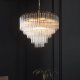 Lampa wisząca ENDON Lampa wisząca szklana Toulouse 104090 tuby nad stół nikiel 7