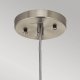 Lampa wisząca Kichler Szklana lampa nad wyspę Riviera KL-RIVIERA-P-B retro nikiel przezroczysta 4