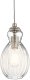 Lampa wisząca Kichler Wisząca lampa szklana Riviera KL-RIVIERA-P-C nikiel przezroczysta 1