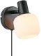 Kinkiet Nordlux Regulowana lampa ścienna Milford 2412631003 szklana czarny 2