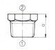 ODLEWNIA Redukcja czarna DN65xDN40  2 1/2 x 1 1/2 1