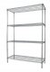 Technica Regał 4-półkowy 600x600x1800 mm ze stali chromowanej | TECHNICA, Silver Line 2