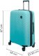 SwissBags Średnia walizka SwissBags Ocean 67 cm niebieski 18