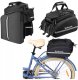 Fit4Med Torba Sakwa Rowerowa Na Bagażnik Tył Kieszeniami Wodoodporna Rozkładana 35L 1