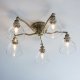 Lampa sufitowa ENDON Szklana lampa sufitowa Hansen 97248 Endon mosiądz przezroczysta 2