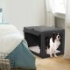 Songmics Petsfit Klatka podróżna dla psów XL drzwi z siatki 100x64x63cm czarny 4
