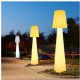 Lampa podłogowa Step into Design Stojąca lampa grzybek z pilotem Gardena ES-DC007 LED 5W RGBW IP65 biała 4