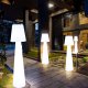 Lampa podłogowa Step into Design Stojąca lampa grzybek z pilotem Gardena ES-DC007 LED 5W RGBW IP65 biała 5