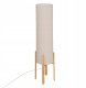 Lampa podłogowa Atmosphera Lampa podłogowa tekstylny klosz RAFA drewniane nogi, Ø 24 x 107 cm 2