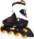 Rolki K2 Rolki fitness damskie Alexis 80 Czarno-biało-pomarańczowe r. 41.5 7