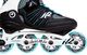 Rolki K2 Rolki fitness damskie Alexis 80 ALU Biało-czarno-niebieskie r. 40.5 3