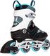 Rolki K2 Rolki fitness damskie Alexis 80 ALU Biało-czarno-niebieskie r. 40.5 8