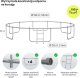 Trampolina ogrodowa Zipro Jump Pro z siatką zewnętrzną 14FT 435cm 2
