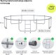 Trampolina ogrodowa Zipro Jump Pro z siatką zewnętrzną 12FT 374cm 2