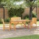 vidaXL Zestaw do jadalni w ogrodzie 4 pcs Brązowy 150 x 90 x 74 cm Lumarko (3154108 VidaXL) 5