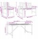 vidaXL Zestaw do jadalni w ogrodzie 4 pcs Brązowy 150 x 90 x 74 cm Lumarko (3154108 VidaXL) 6