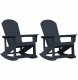 vidaXL Fotele bujane Adirondack 2 pcs Ciemnoniebieski HDPE (3335835 VidaXL) 1