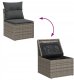 vidaXL Zestaw sof na ogród z poduszką 8 pcs Szary Polirattan Lumarko! (3364858 VidaXL) 4