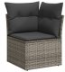 vidaXL Zestaw sof na ogród z poduszką 8 pcs Szary Polirattan Lumarko! (3364858 VidaXL) 5