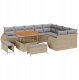 vidaXL Zestaw sof na ogród 12 pcs beżowo-jasnoszary 100 x 100 x 71 cm Lumarko! (3363857 VidaXL) 2
