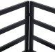 vidaXL Sof na Ogród z poduszką 6 pcs Czarny Aluminium Lumarko 4