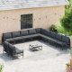 vidaXL Zestaw sof na ogród 11 pcs antracyt stal (3379006 VidaXL) 3