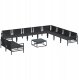 vidaXL Zestaw sof na ogród 11 pcs antracyt stal (3379005 VidaXL) 3