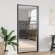 vidaXL vidaXL Drzwi szklane Fretwork Czarny 102,5 x 3,5 x 201,5 cm Aluminium 1