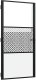 vidaXL vidaXL Drzwi szklane Fretwork Czarny 102,5 x 3,5 x 201,5 cm Aluminium 2