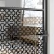 vidaXL vidaXL Drzwi szklane Fretwork Czarny 102,5 x 3,5 x 201,5 cm Aluminium 4