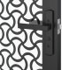 vidaXL vidaXL Drzwi szklane Fretwork Czarny 102,5 x 3,5 x 201,5 cm Aluminium 5