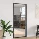vidaXL vidaXL Drzwi szklane Fretwork Czarny 93 x 3,5 x 201,5 cm Aluminium 1