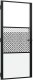 vidaXL vidaXL Drzwi szklane Fretwork Czarny 93 x 3,5 x 201,5 cm Aluminium 2