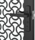vidaXL vidaXL Drzwi szklane Fretwork Czarny 93 x 3,5 x 201,5 cm Aluminium 5