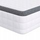 vidaXL Materac 2 pcs Biały, Szary 60 x 200 cm Dziane tkanina Lumarko! 3