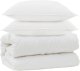 vidaXL vidaXL Duvet z poduszkami z poduszką 3 pcs Biały Mikrofibra 2